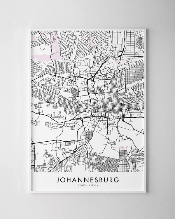 Johannesburg Map Print