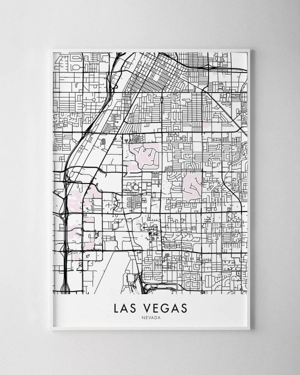 Las Vegas Map Print