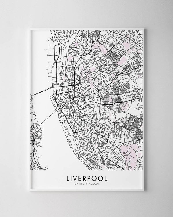 Liverpool Map Print