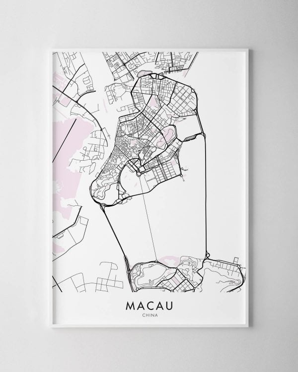 Macau Map Print