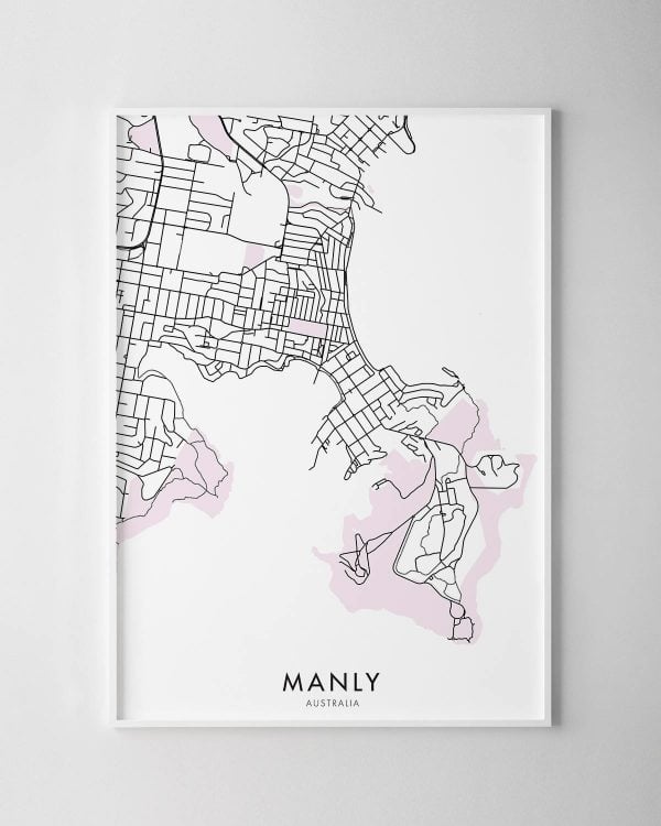 Manly Map Print
