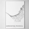 Mornington Peninsula Map Print