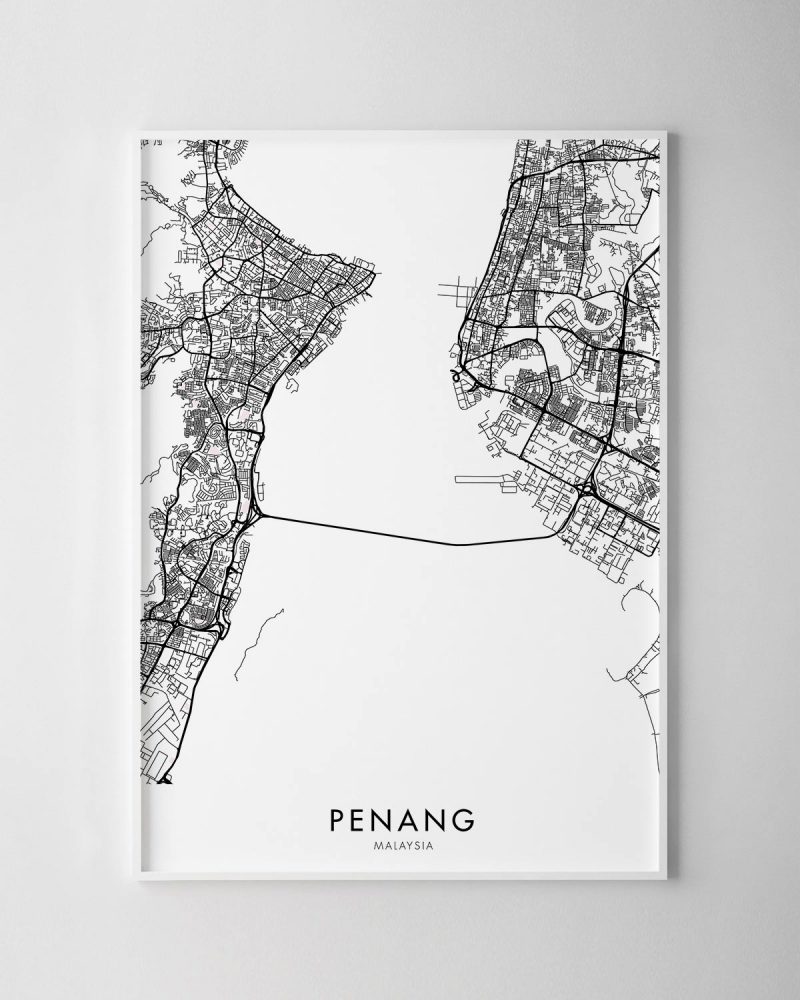 Penang Map Print - Chelsea Chelsea