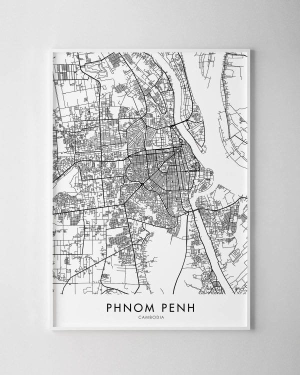 Phnom Penh Map Print