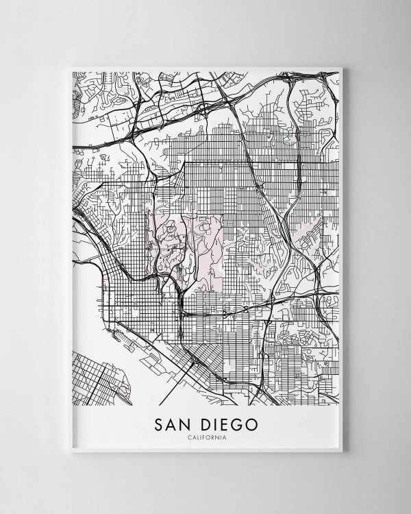 San Diego Map Print