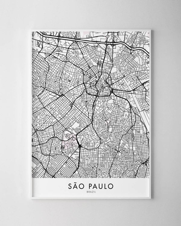 São Paulo Map Print
