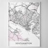 Southampton Map Print