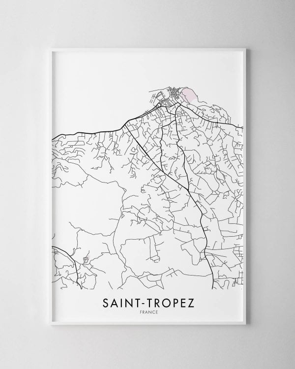 Saint-Tropez Map Print