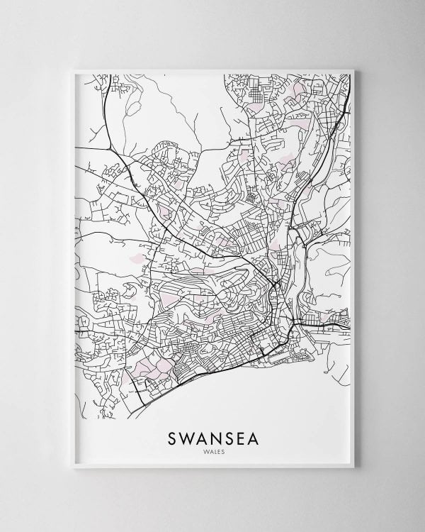 Swansea Map Print