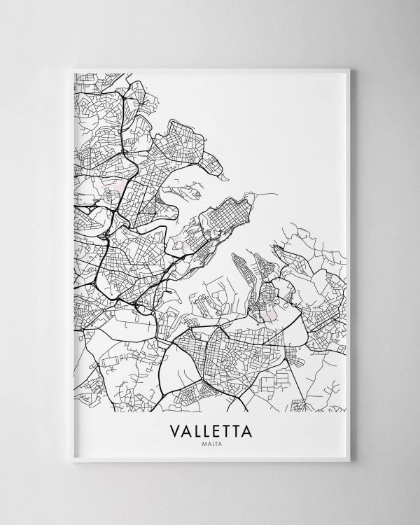 Valletta Map Print