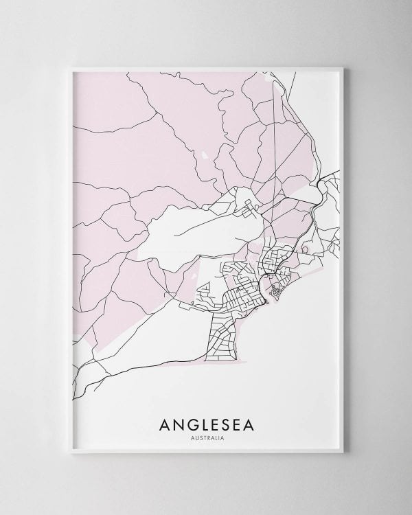 Anglesea Map Print