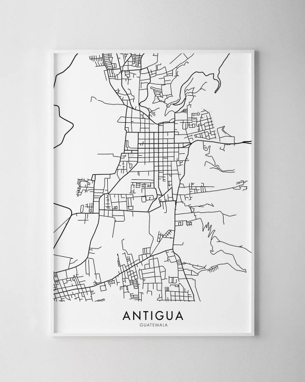 Antigua Map Print