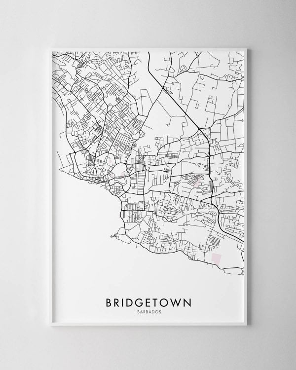 Bridgetown Map Print