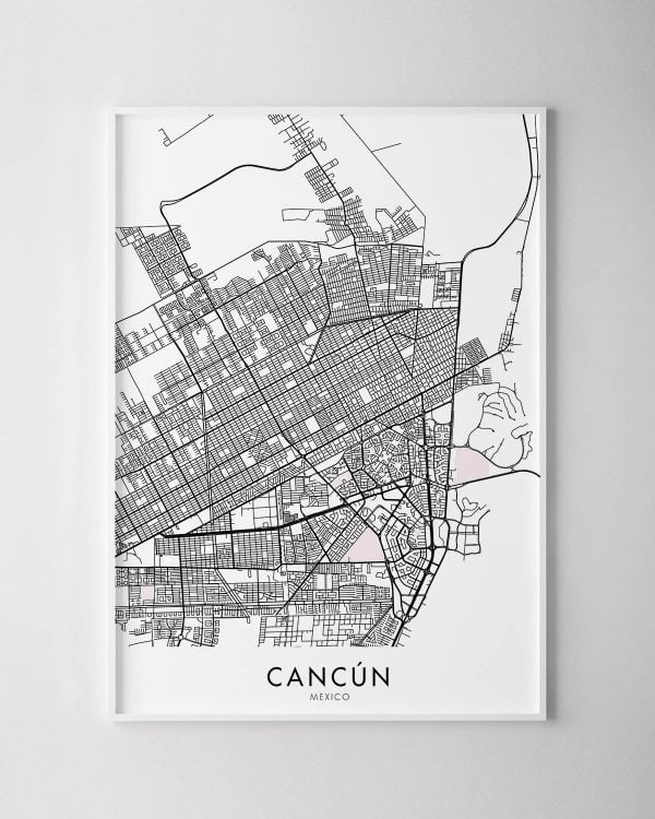 Cancún Map Print