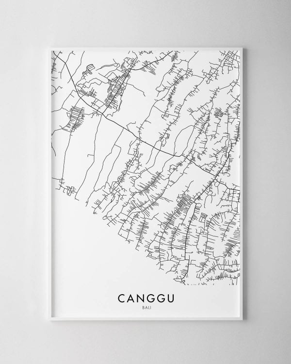 Canggu Map Print