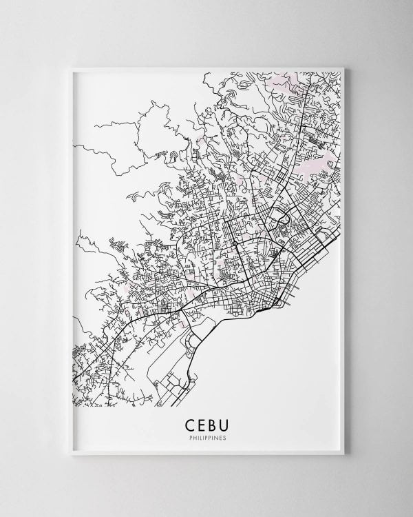 Cebu Map Print