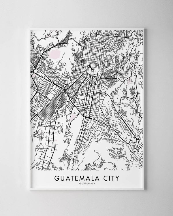 Guatemala City Map Print