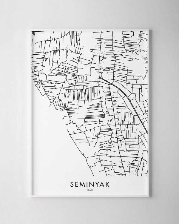 Seminyak Map Print