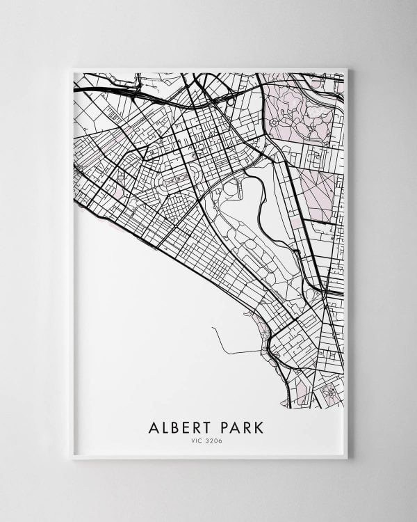 Melbourne – Albert Park Map Print
