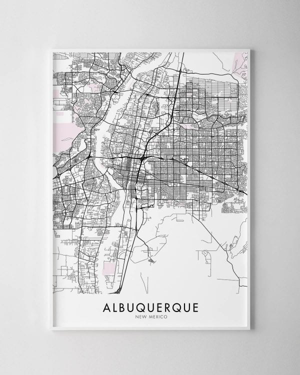 Albuquerque Map Print