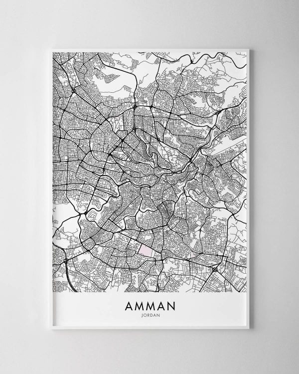 Amman Map Print