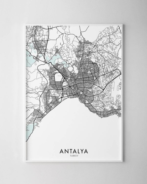 Antalya Map Print