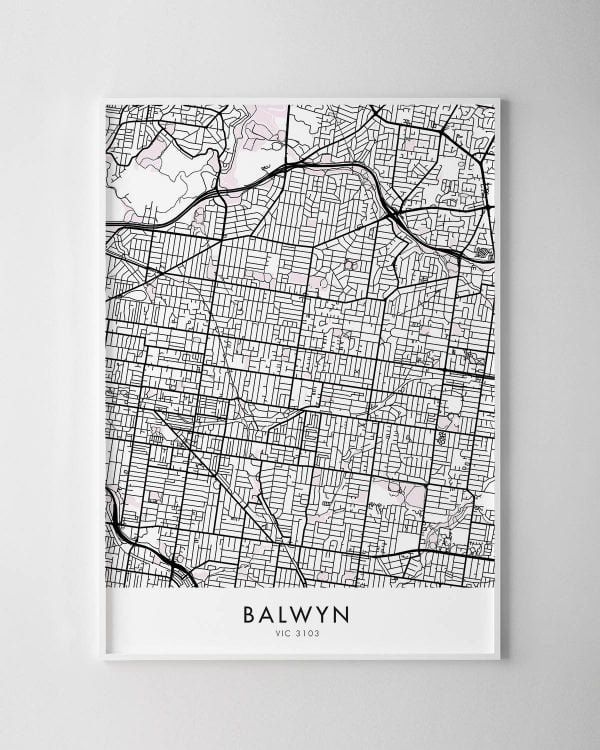 Melbourne – Balwyn Map Print