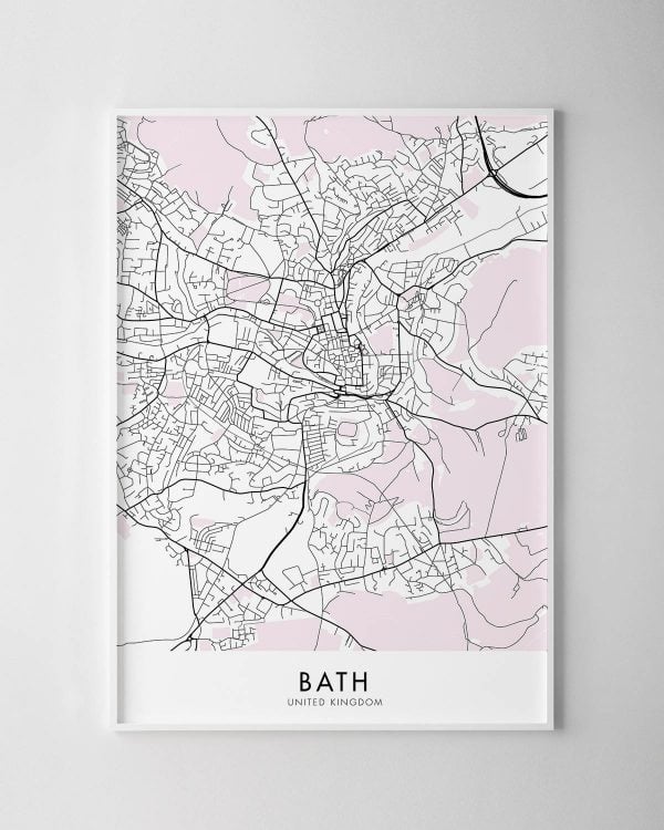 Bath Map Print