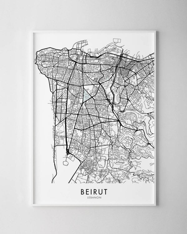 Beirut Map Print