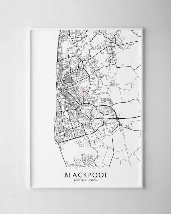 Blackpool Map Print