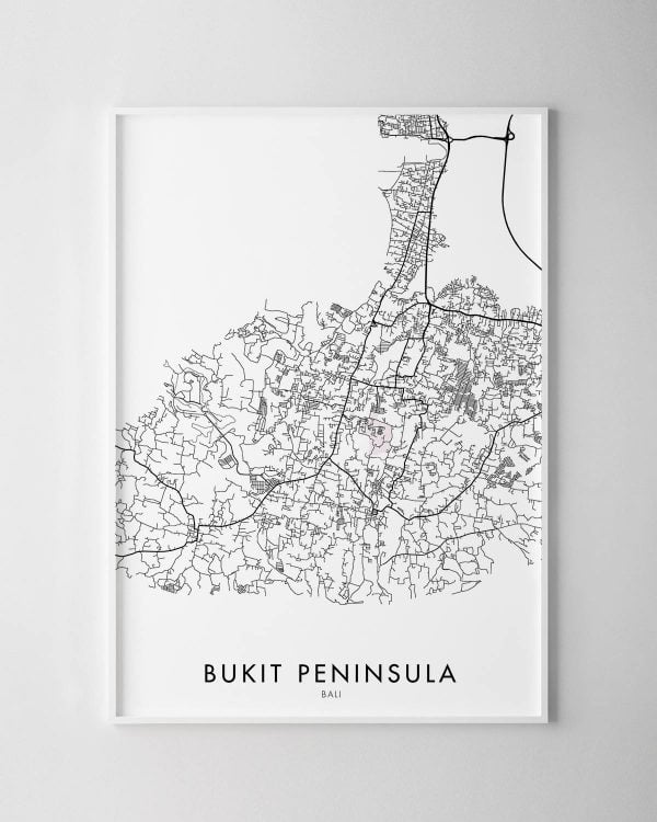 Bukit Peninsula, Bali Map Print