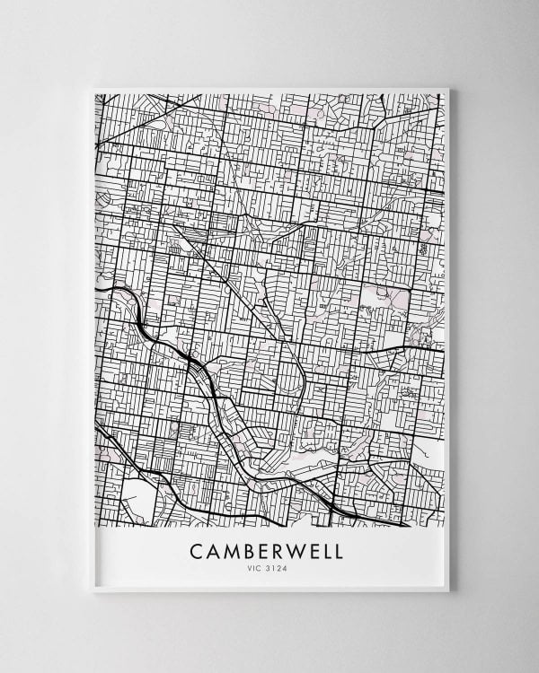 Melbourne – Camberwell Map Print