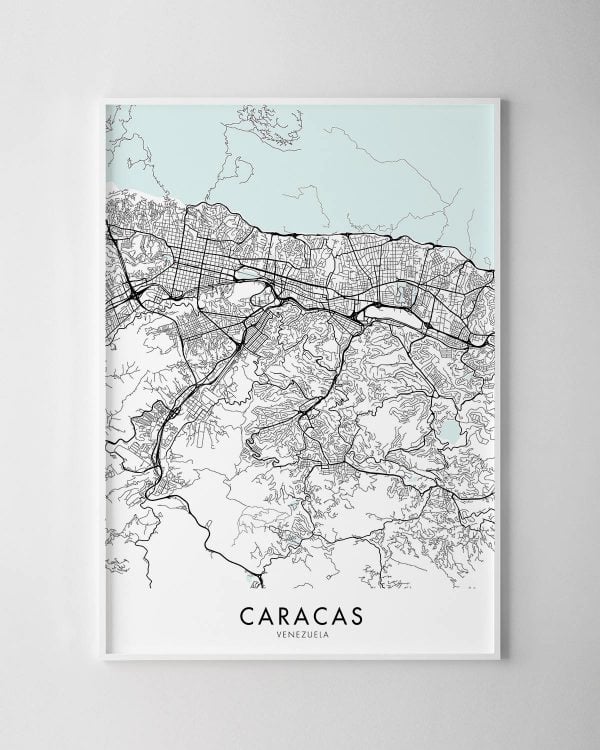 Caracas Map Print