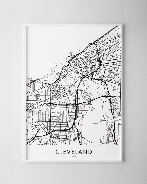 Cleveland Map Print