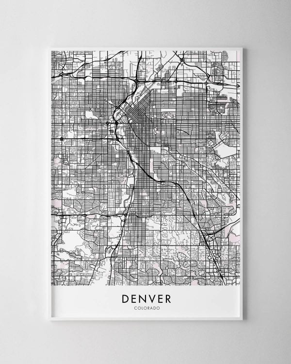 Denver Map Print