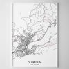 Dunedin NZ Map Print