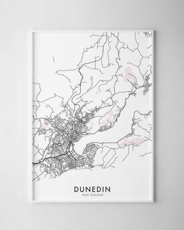 Dunedin NZ Map Print