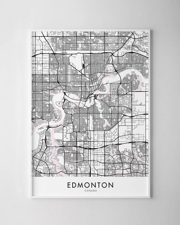Edmonton Map Print