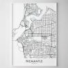 Fremantle Map Print