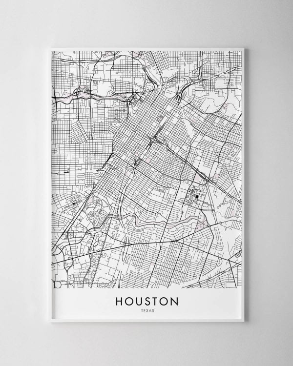 Houston Map Print