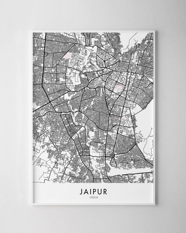 Jaipur Map Print