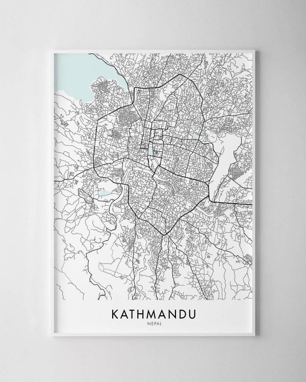 Kathmandu Map Print