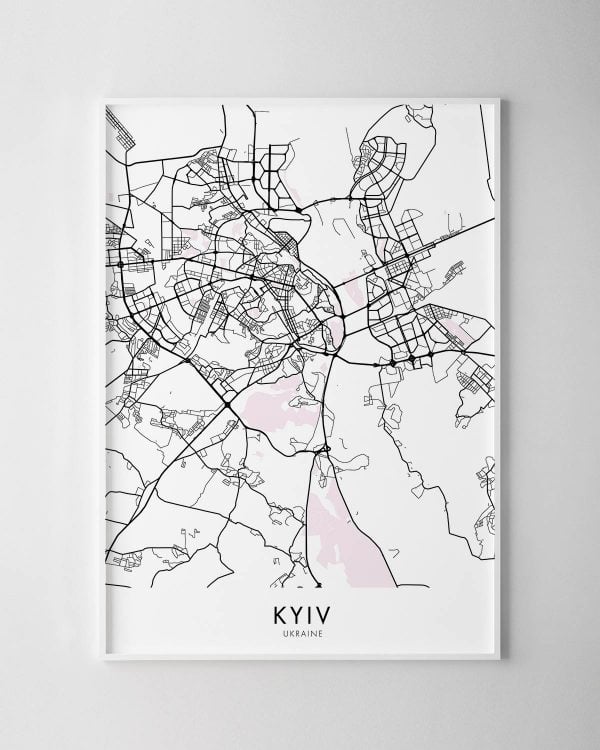 Kyiv Map Print