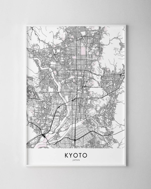 Kyoto Map Print