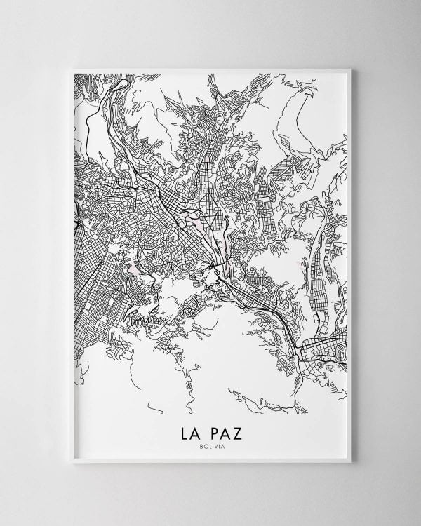 La Paz Map Print