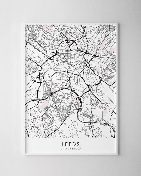 Leeds Map Print