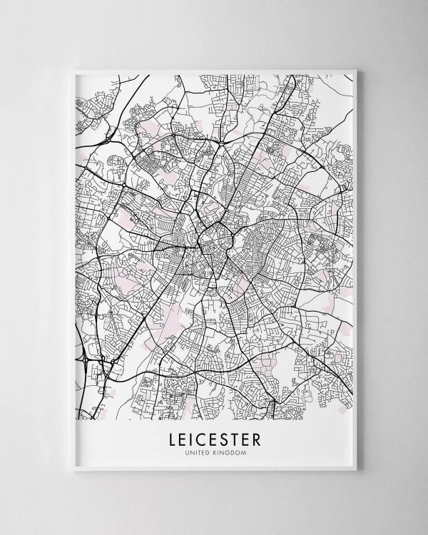 Leicester Map Print