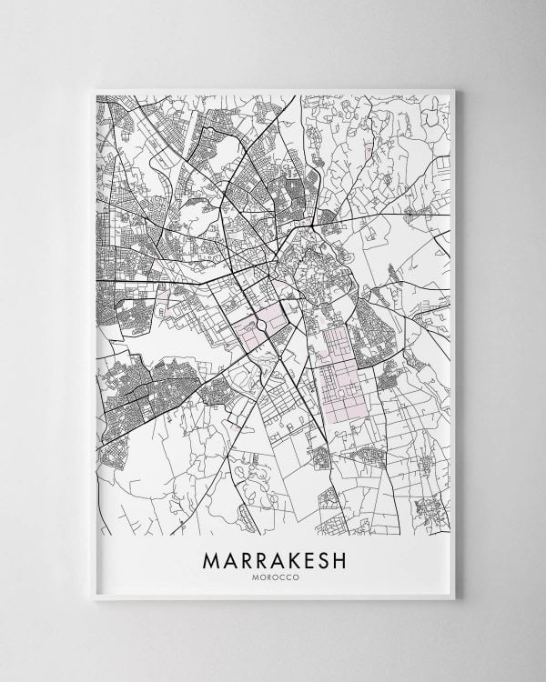 Marrakesh Map Print