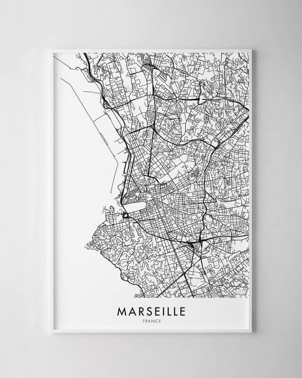 Marseille Map Print