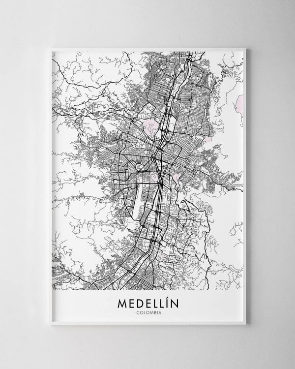 Medellín Map Print